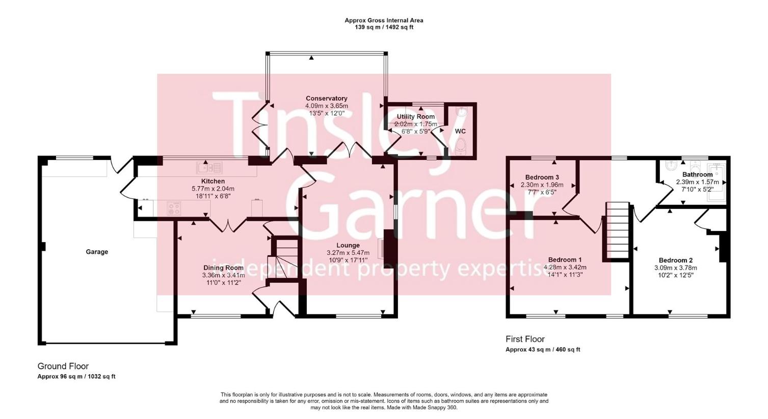 3 bedroom detached house for sale - floorplan