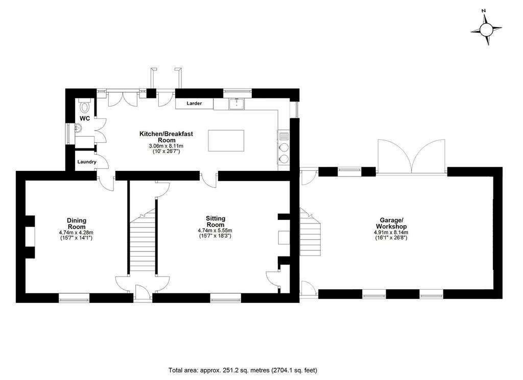 4 bedroom farm house for sale - floorplan