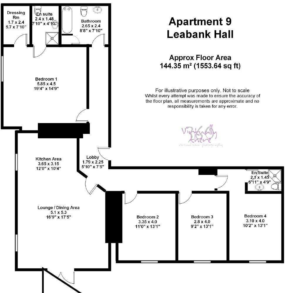 4 bedroom penthouse apartment to rent - floorplan