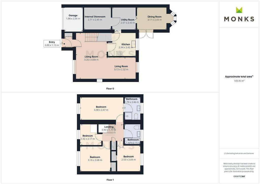 4 bedroom house for sale - floorplan