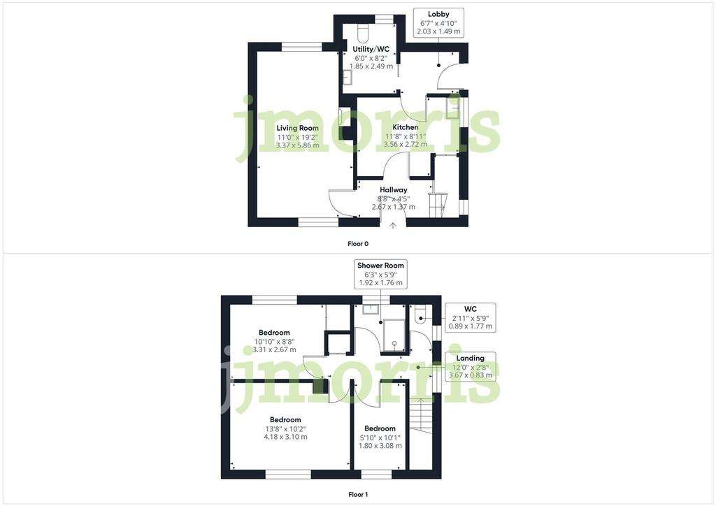 3 bedroom end of terrace house for sale - floorplan