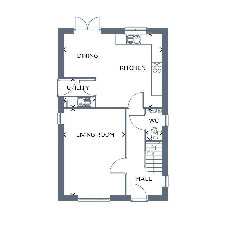 4 bedroom detached house for sale - floorplan