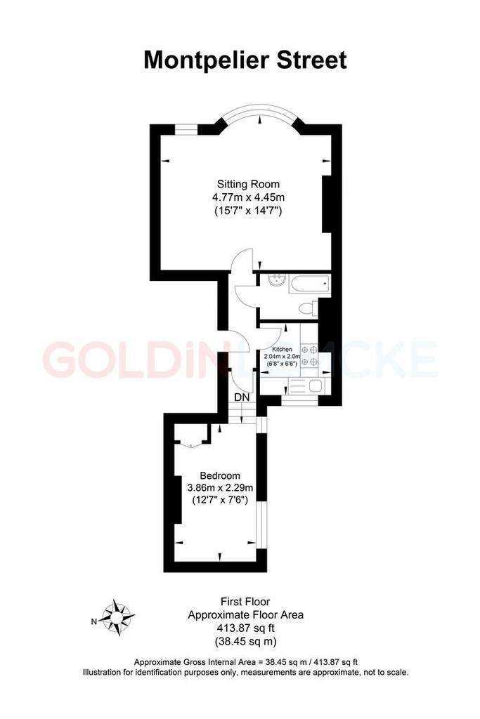 1 bedroom flat for sale - floorplan