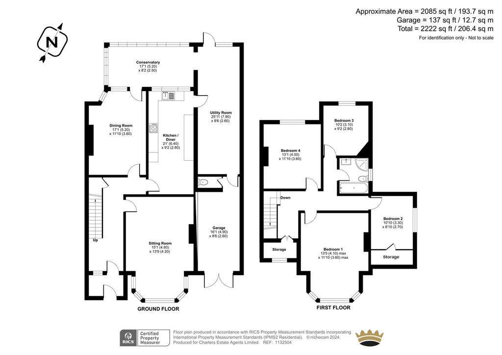 4 bedroom detached house for sale - floorplan