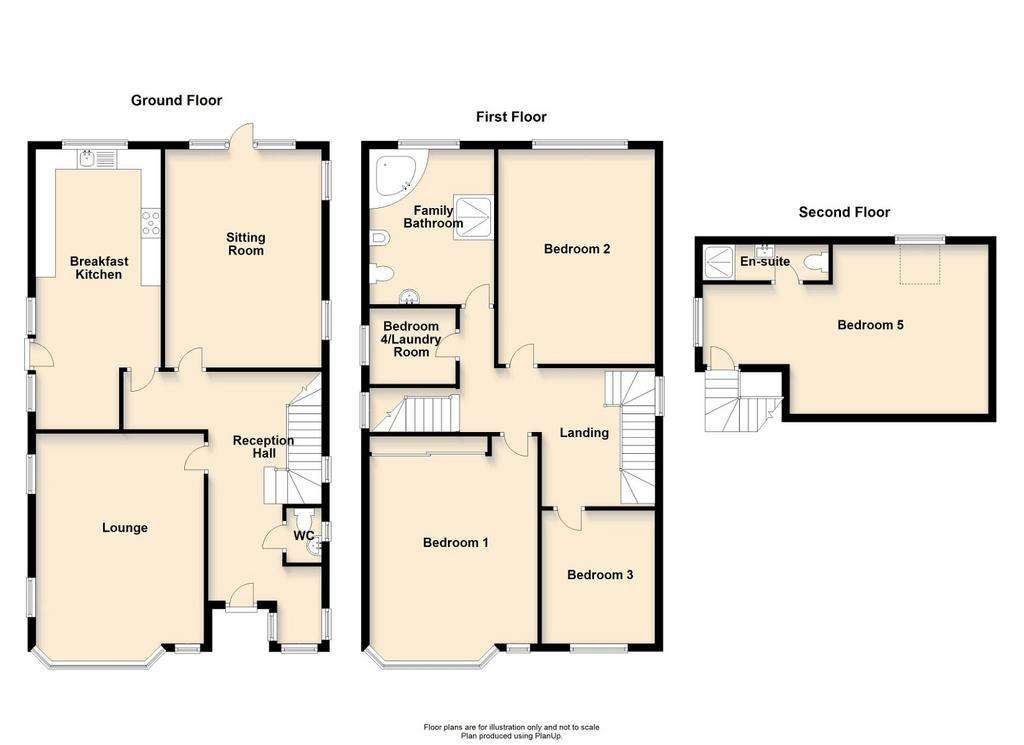 5 bedroom detached house for sale - floorplan