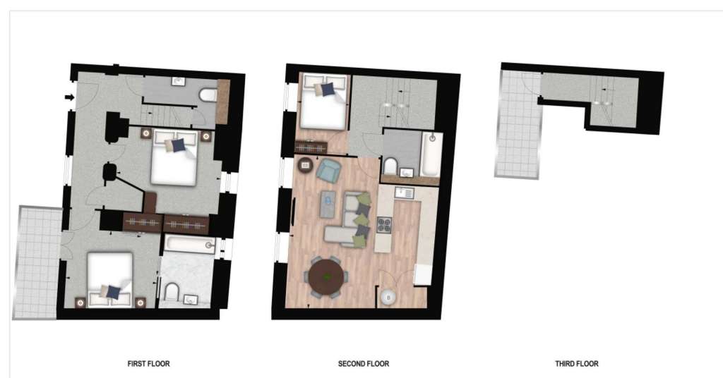 3 bedroom flat to rent - floorplan