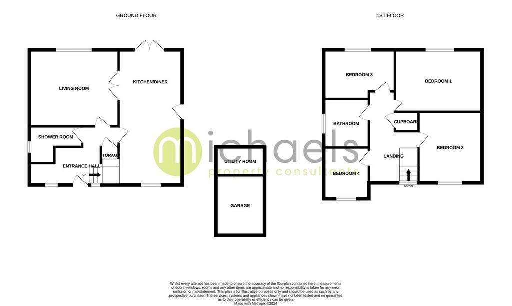 4 bedroom detached house for sale - floorplan