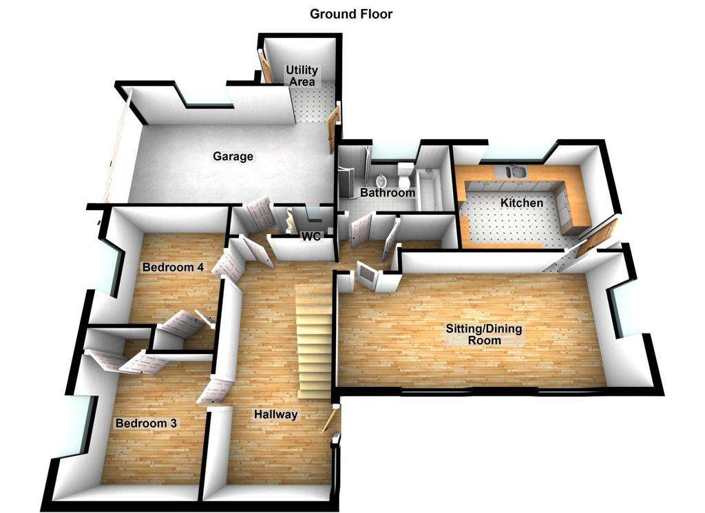 4 bedroom detached house for sale - floorplan