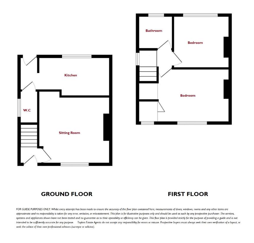 2 bedroom detached house for sale - floorplan