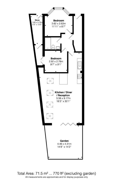 2 bedroom flat for sale - floorplan