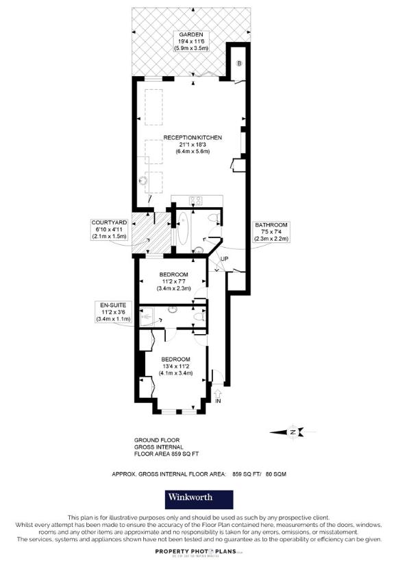 2 bedroom flat for sale - floorplan