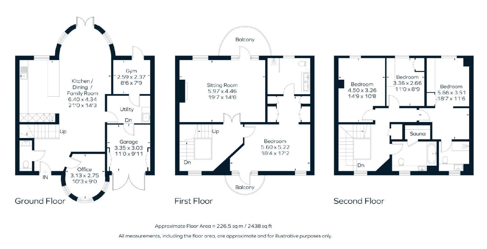 4 bedroom terraced house for sale - floorplan