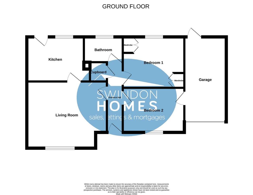 2 bedroom detached house for sale - floorplan