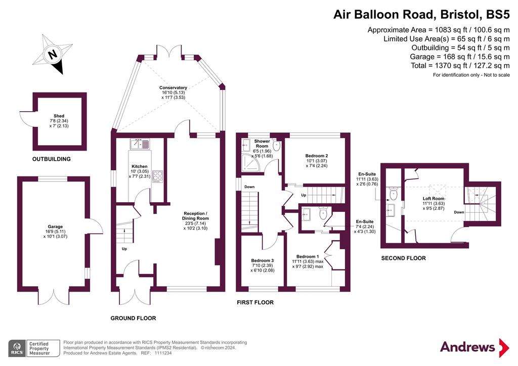 3 bedroom semi-detached house for sale - floorplan