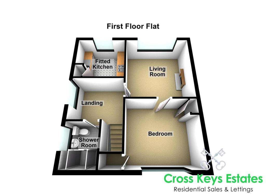 1 bedroom flat for sale - floorplan