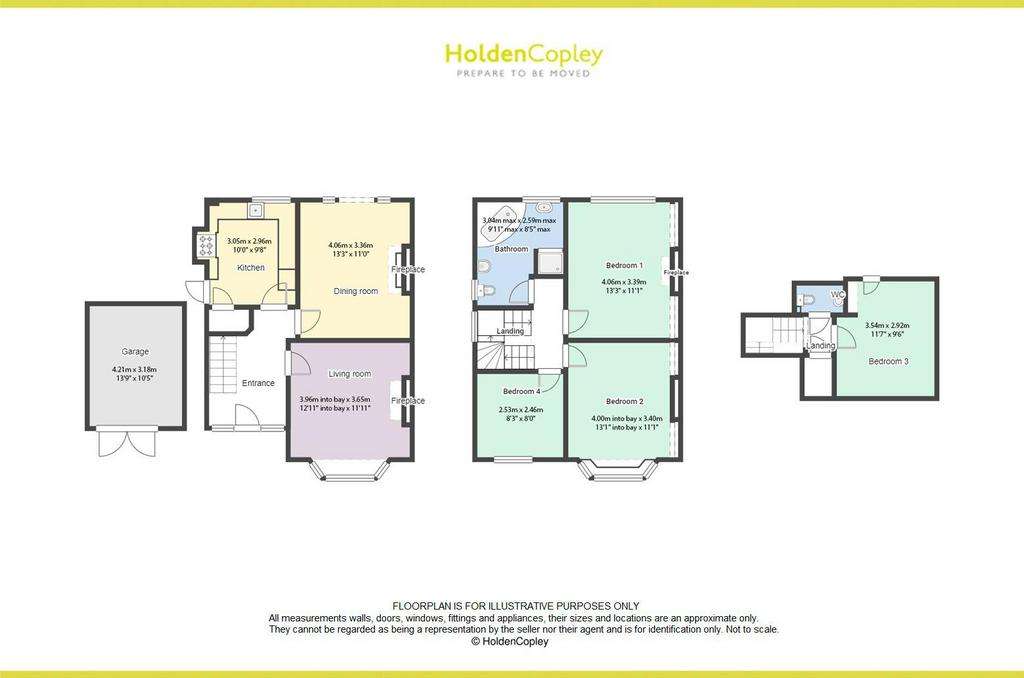 4 bedroom semi-detached house for sale - floorplan