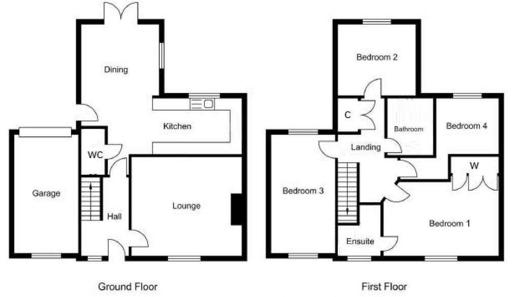 4 bedroom detached house for sale - floorplan