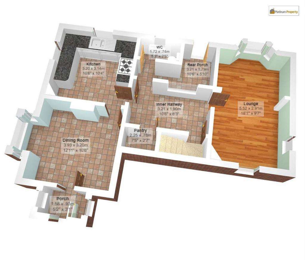 3 bedroom detached house for sale - floorplan