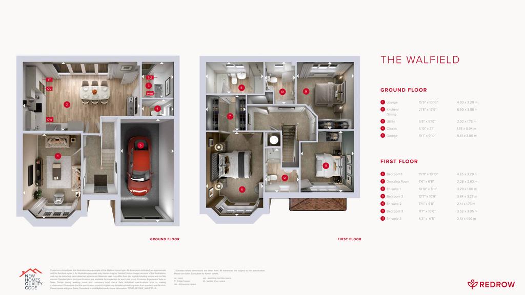 3 bedroom detached house for sale - floorplan