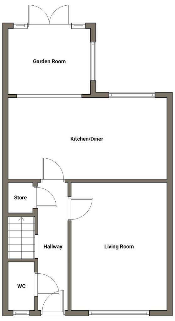 4 bedroom semi-detached house for sale - floorplan