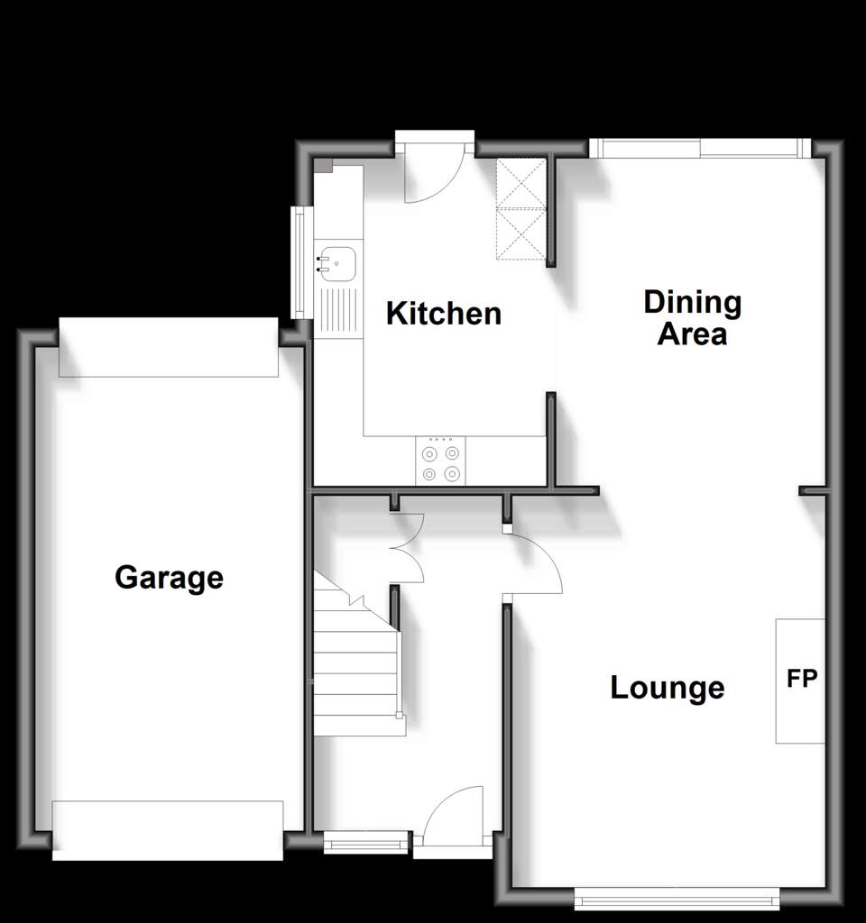 3 bedroom semi-detached house for sale - floorplan