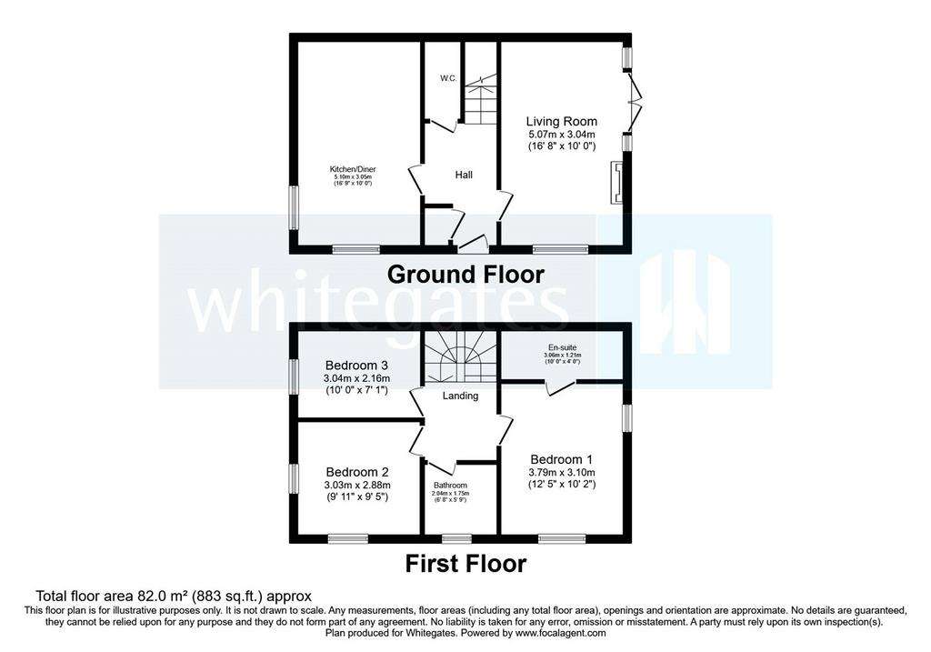 3 bedroom detached house for sale - floorplan