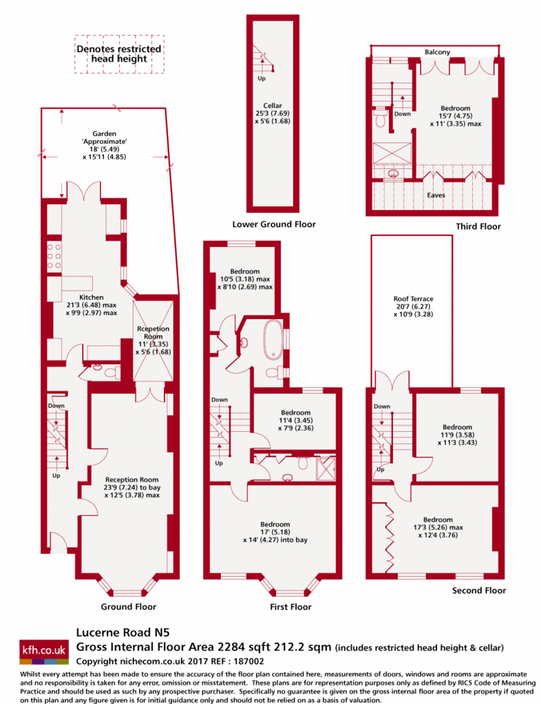 6 bedroom terraced house for sale - floorplan