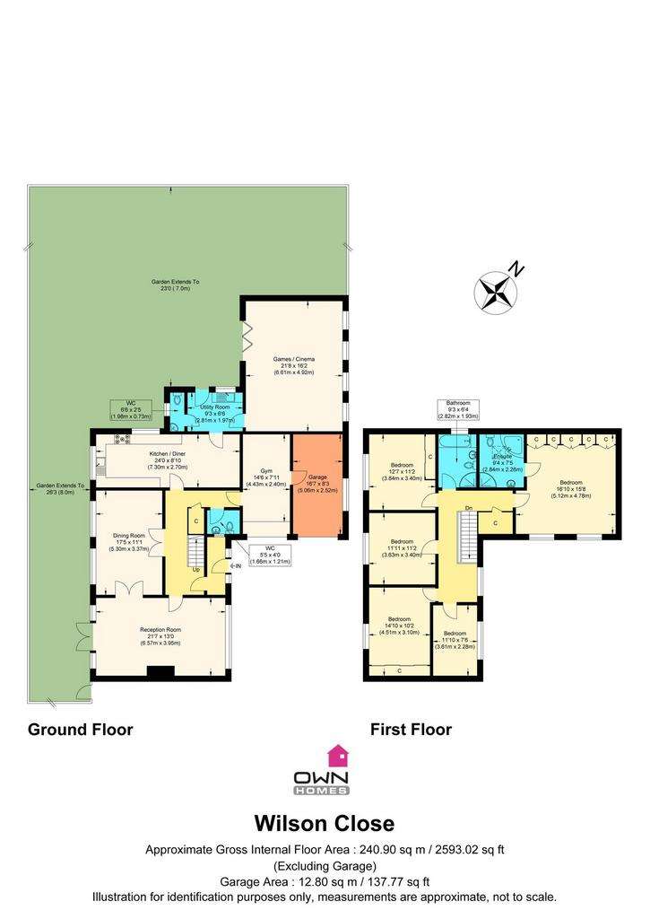 5 bedroom detached house for sale - floorplan