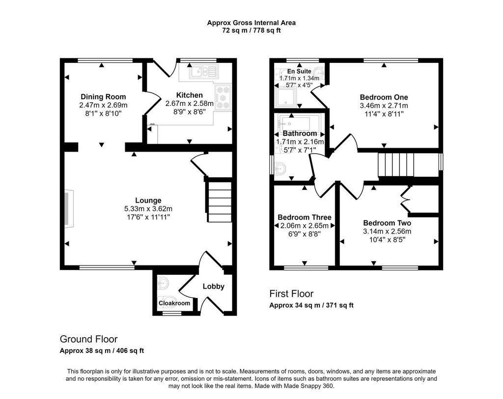 3 bedroom detached house for sale - floorplan