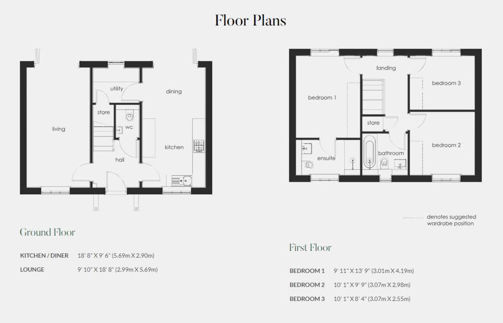 3 bedroom detached house for sale - floorplan