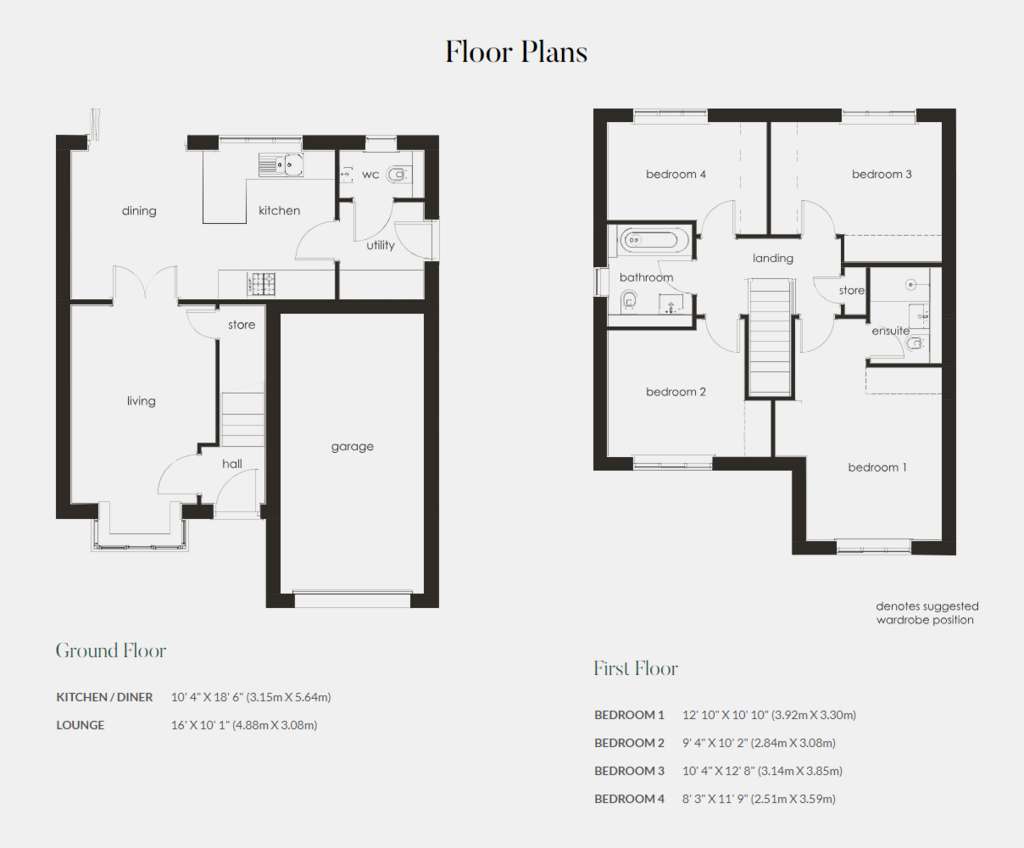 4 bedroom detached house for sale - floorplan