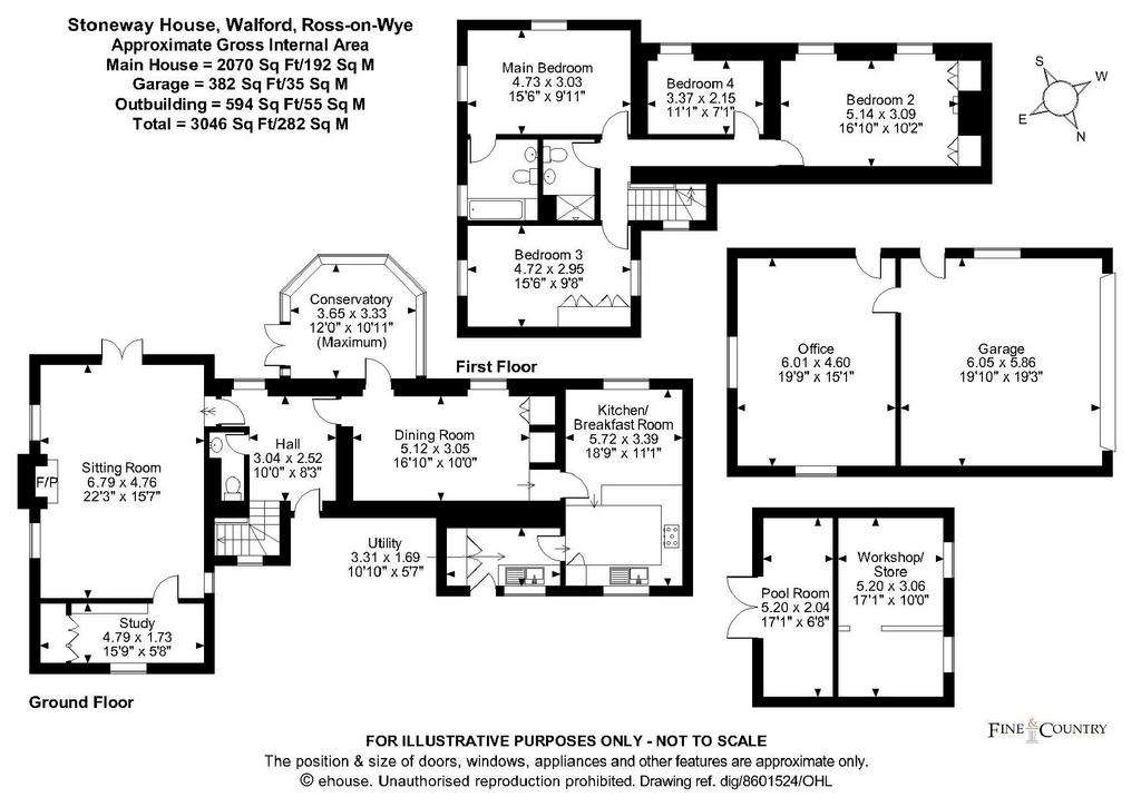 4 bedroom detached house for sale - floorplan