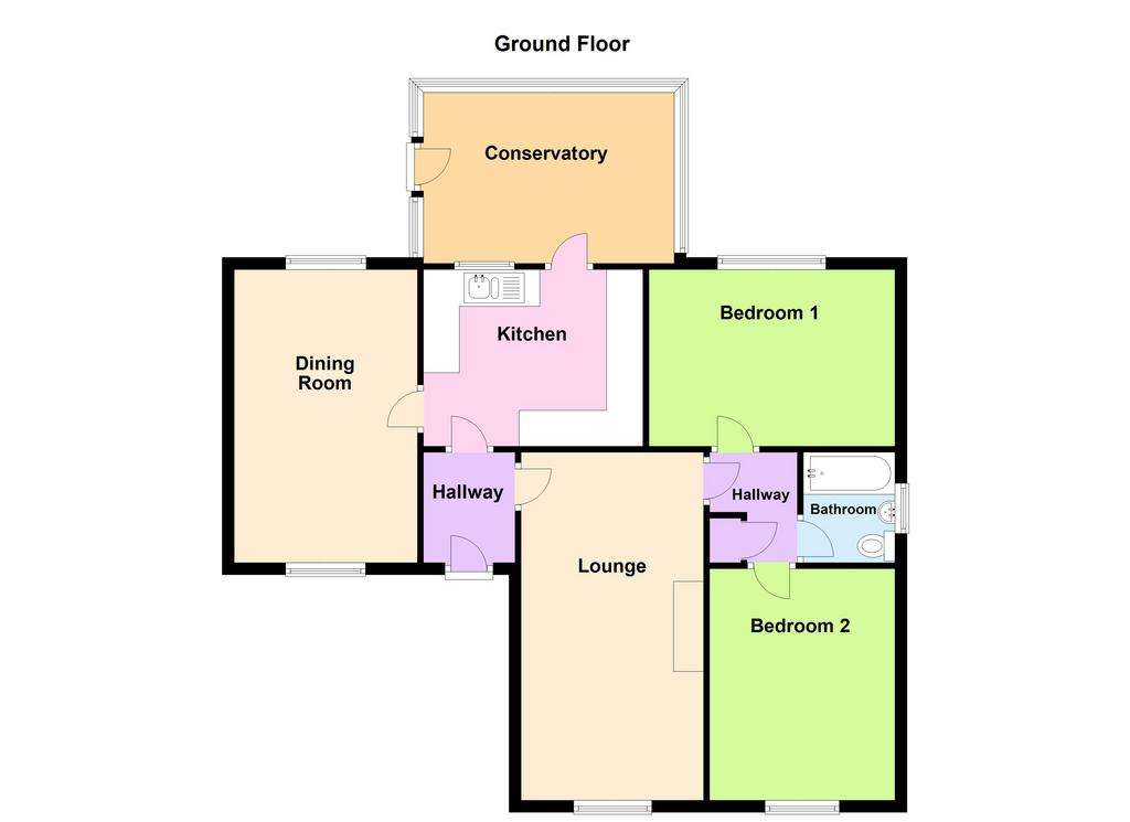 3 bedroom detached bungalow for sale - floorplan