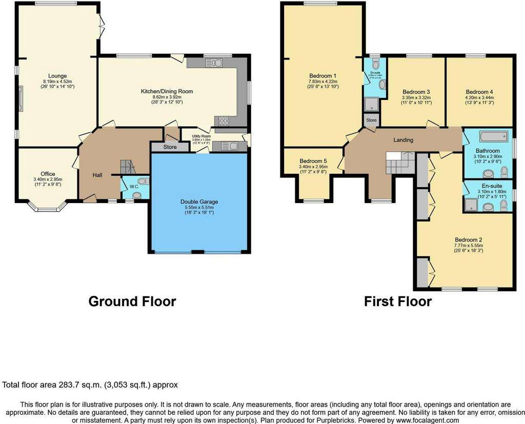 5 bedroom detached house for sale - floorplan