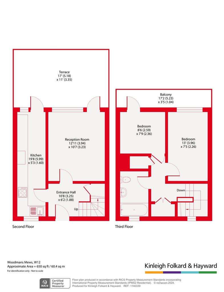 2 bedroom flat for sale - floorplan