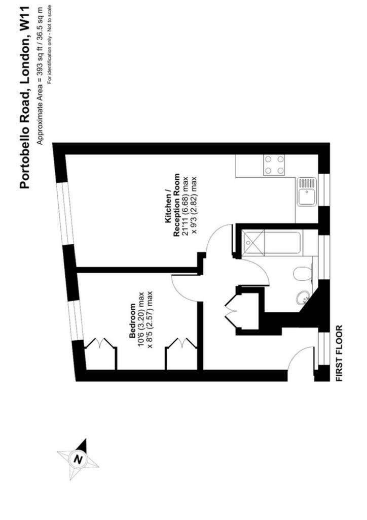 1 bedroom flat to rent - floorplan