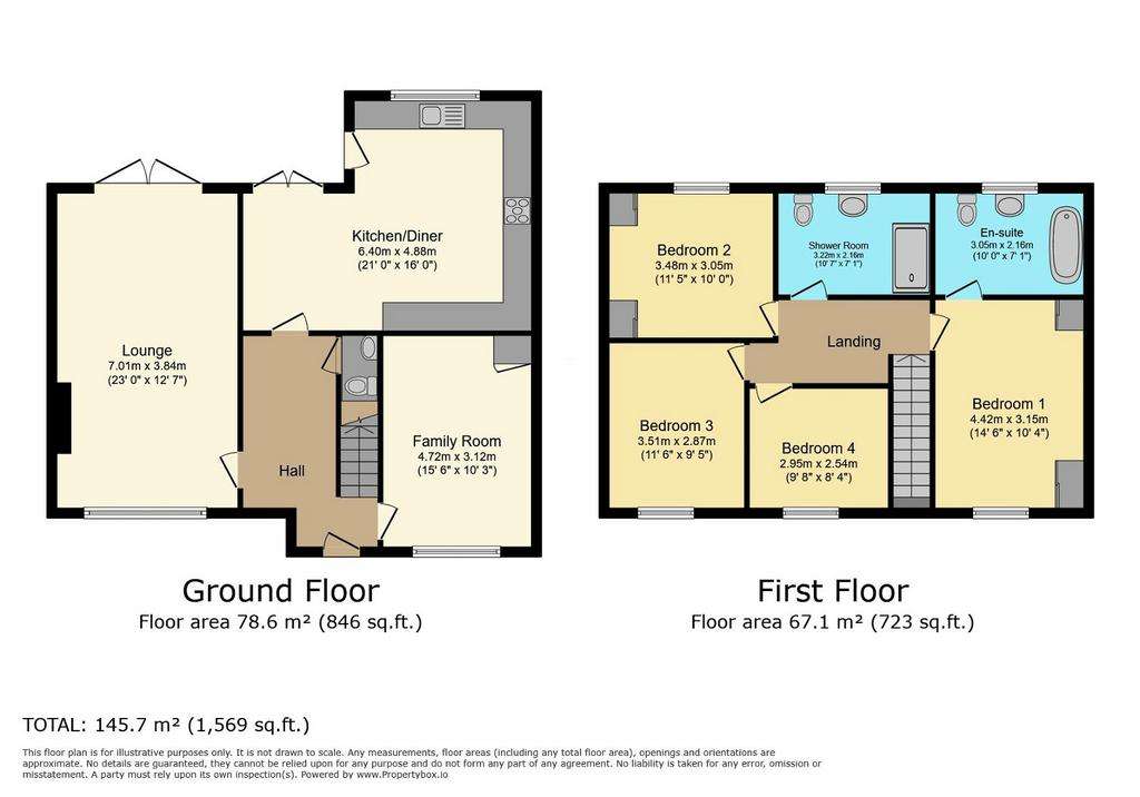 4 bedroom semi-detached house for sale - floorplan