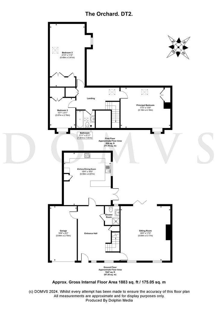 3 bedroom semi-detached house for sale - floorplan