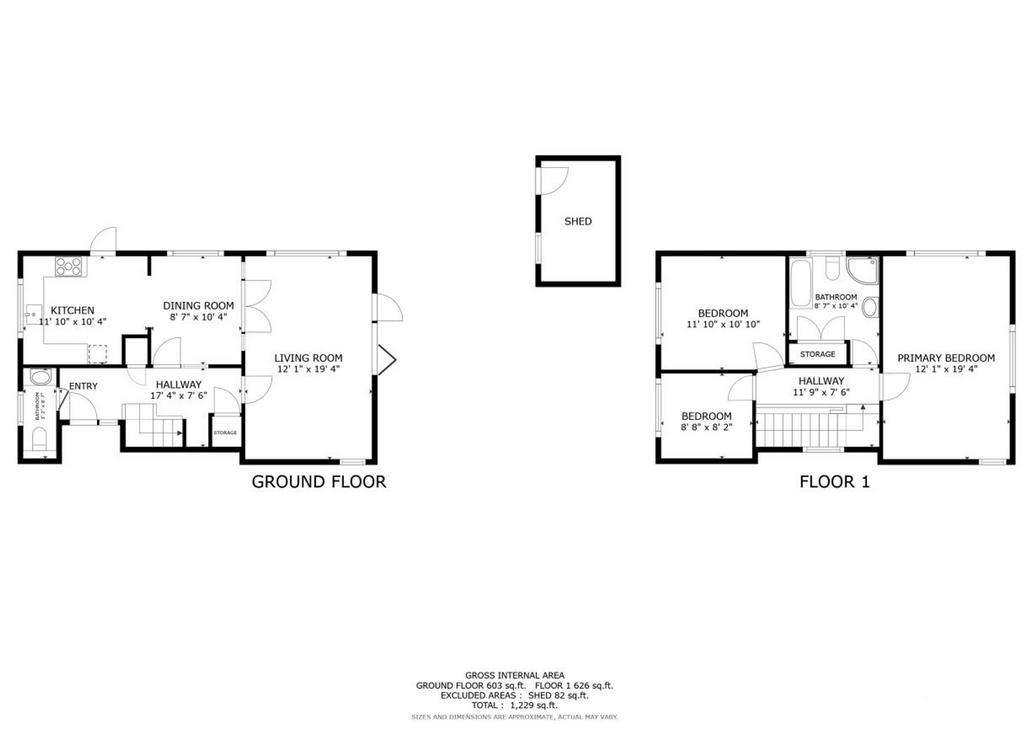 3 bedroom detached house for sale - floorplan