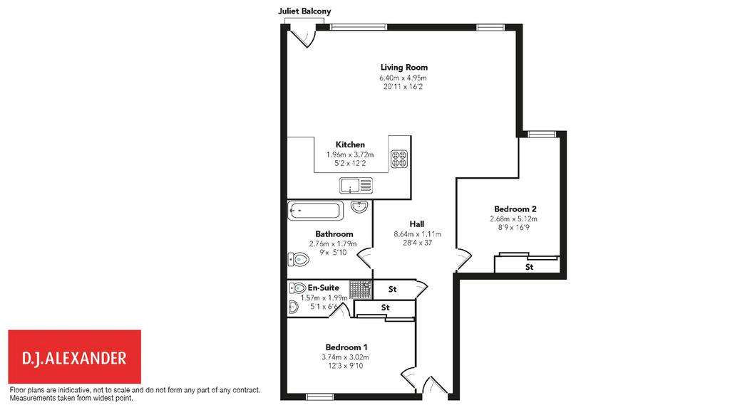 2 bedroom flat for sale - floorplan