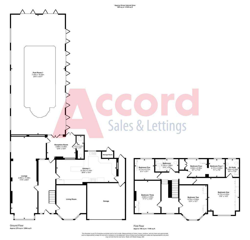 5 bedroom detached house for sale - floorplan