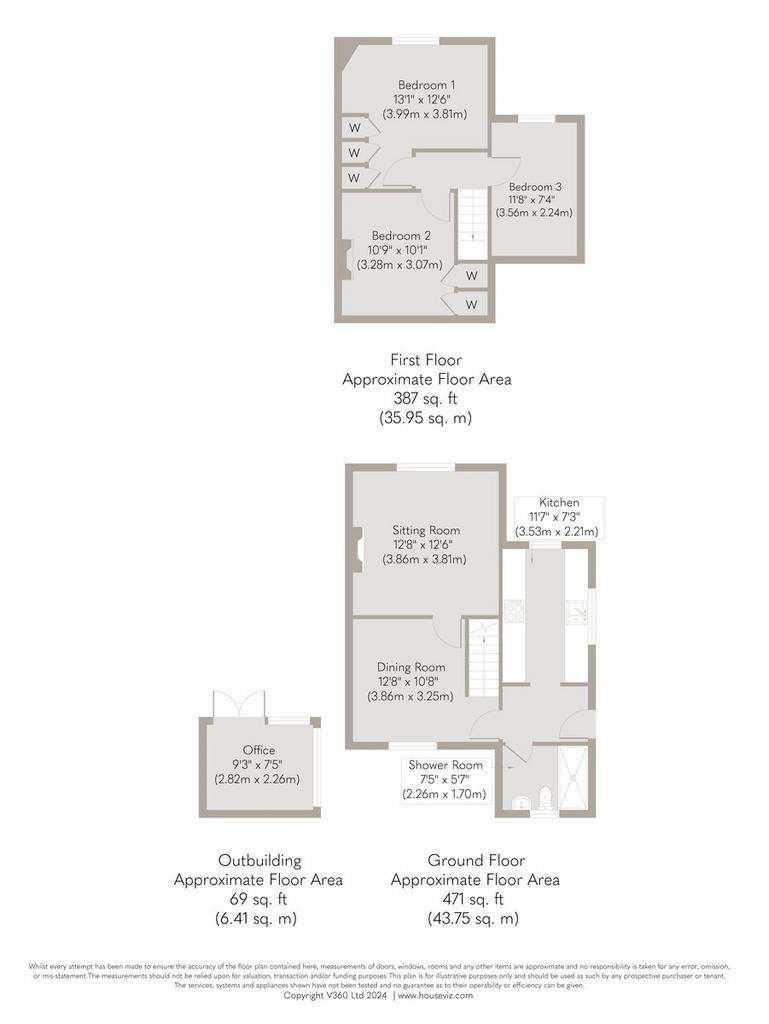 3 bedroom semi-detached house for sale - floorplan