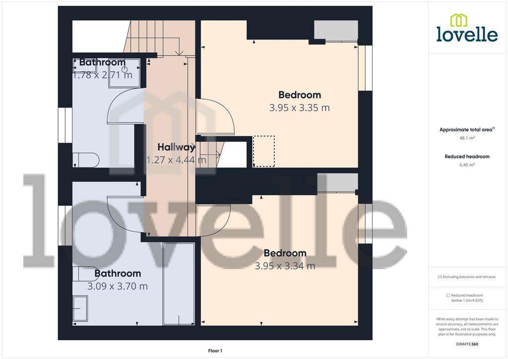 4 bedroom link-detached house for sale - floorplan