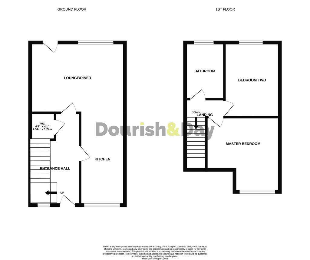 2 bedroom semi-detached house for sale - floorplan