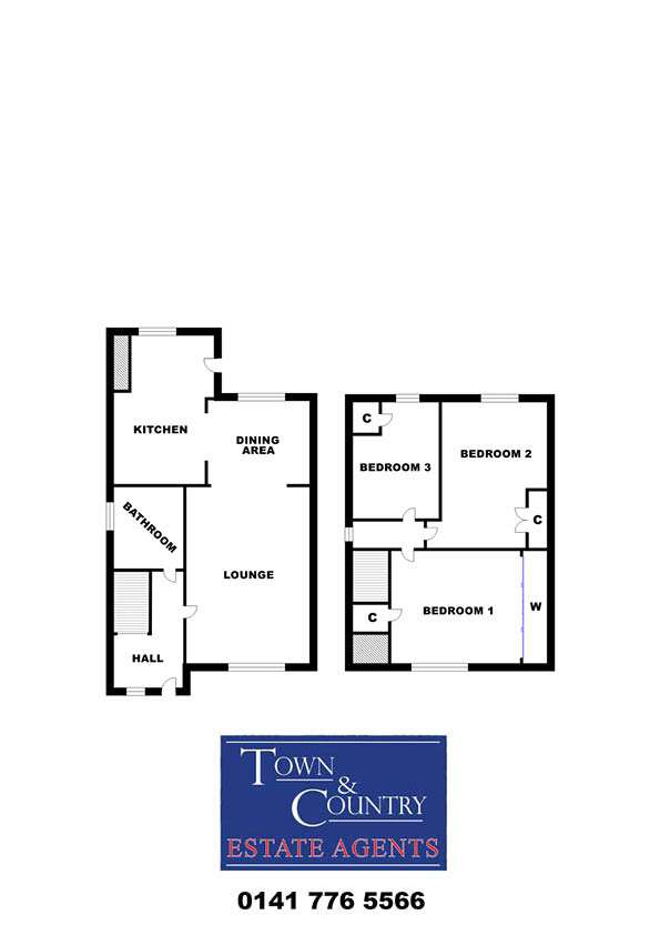 3 bedroom semi-detached house for sale - floorplan