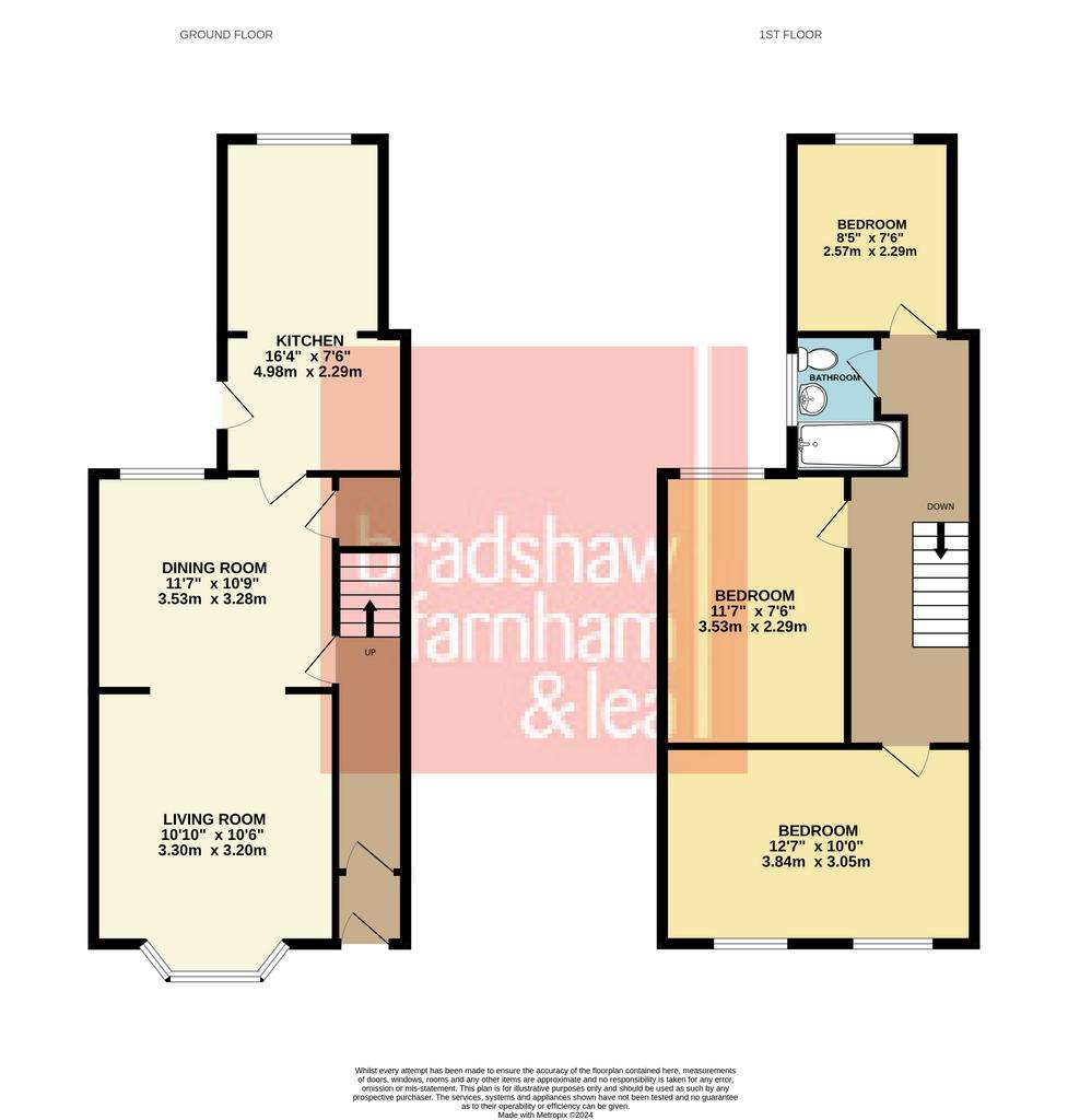 3 bedroom terraced house for sale - floorplan