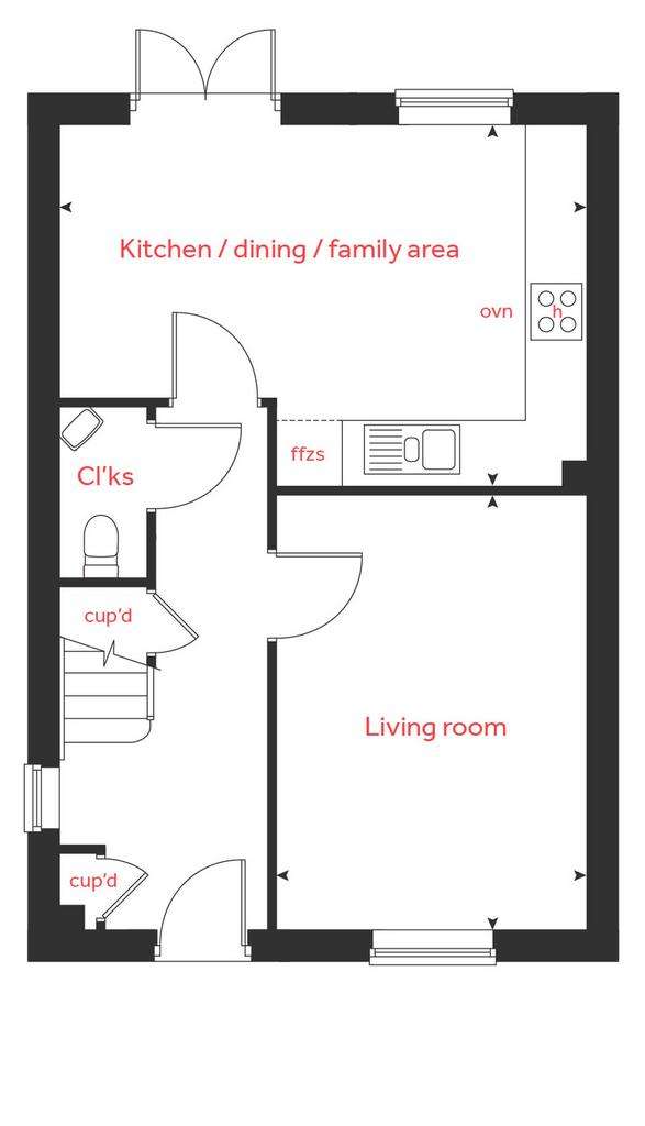 3 bedroom semi-detached house for sale - floorplan