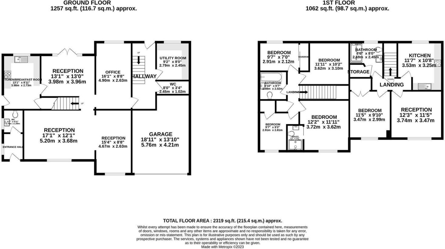 5 bedroom detached house for sale - floorplan