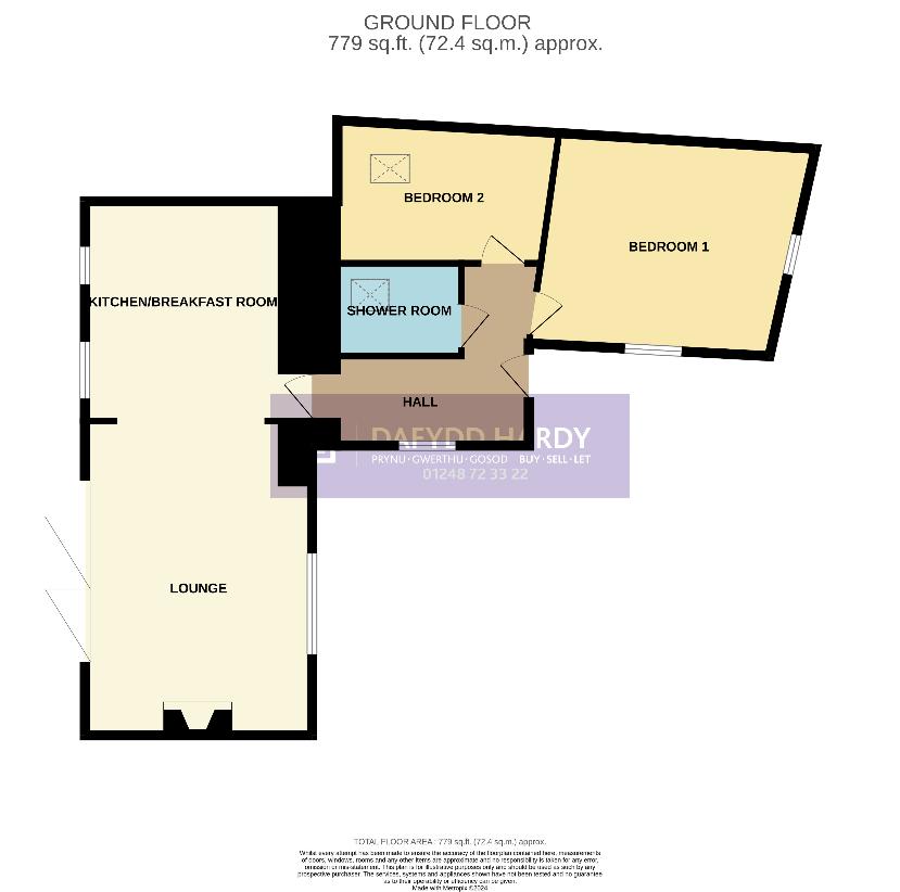 2 bedroom property for sale - floorplan