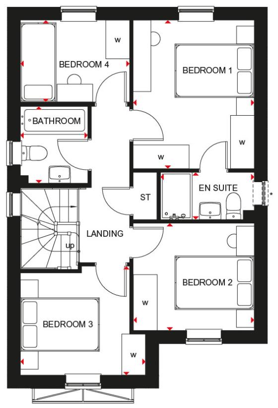 4 bedroom detached house for sale - floorplan